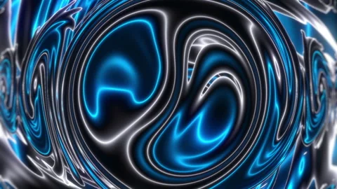 Blue Fractlals Stock Footage 200770333