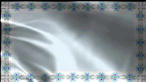 Blue frame abstract pattern with wave motion Stock Footage 342305872