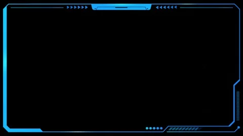 Blue frame and space Stock Footage 128626902