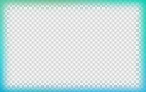 Blue frame border gradient soft blur simple plain rectangle shape isolated ov Stock Photos