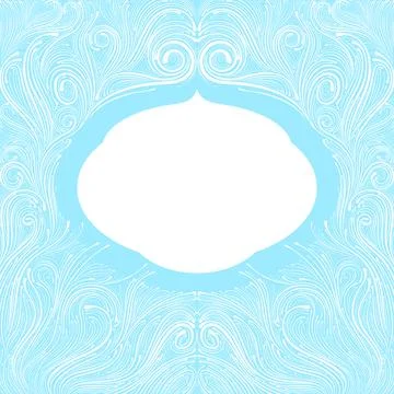 Blue frame Stock Illustration