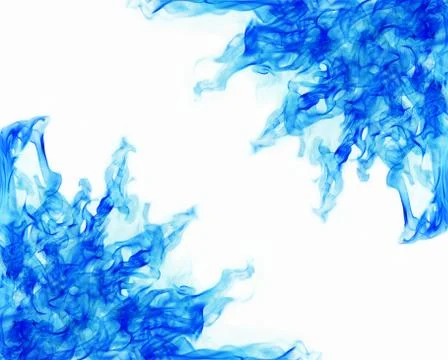 Blue frame made of fire flame Stock Illustration