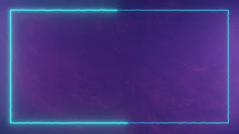 Blue Frame Motion Background, Neon Frame Loop Video, Motion Background Stock Footage 232386386