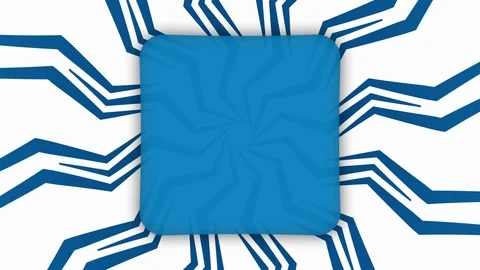 Blue frame rectangle banner on wavy shapes animation Stock Footage 121569424