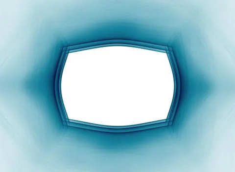 Blue frame on white background Stock Illustration