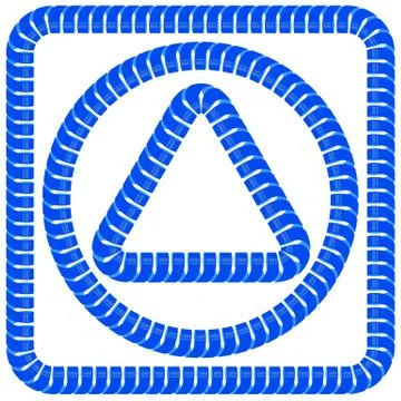 Blue Frames Illustrazione stock