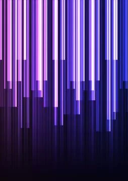 Blue frequency bar overlap in dark background Illustrazione stock