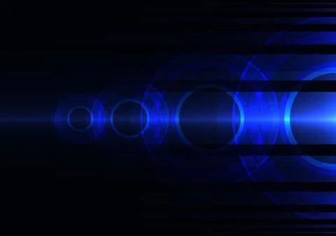 Blue frequency wave abstract background Stock Illustration
