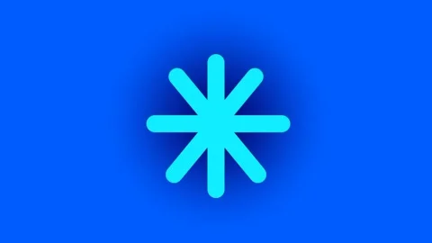 Blue Frost Symbol Stock Footage 335667526