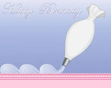 Blue frosting Illustrazione stock