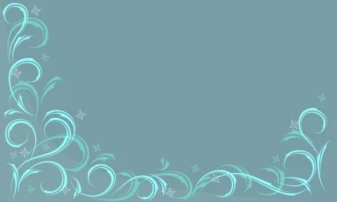 Blue frosty pattern Stock Illustration