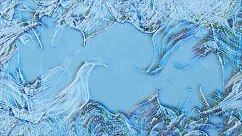 Blue Frosty Pattern texture Digital Art background Illustrazione stock