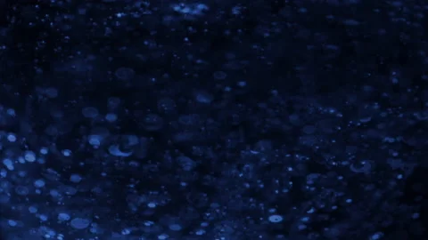 Blue Full Frame Sparkling Macro Oil Bubbles Floating in Fluid Loop Background 库存影片 234940765
