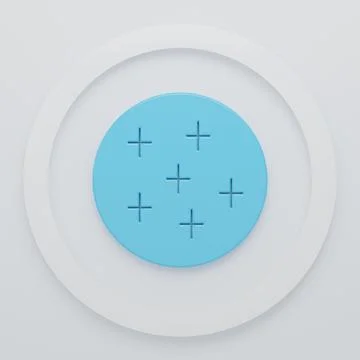 Blue Full moon icon isolated on white background. Cloudy night sign. Sleep .. 스톡 일러스트