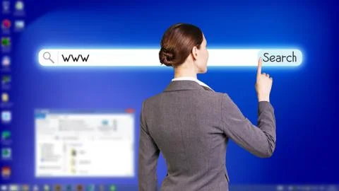 Blue fullscreen desktop Stock Photos