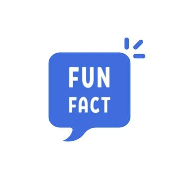 Blue fun fact simple bubble Stock Illustration