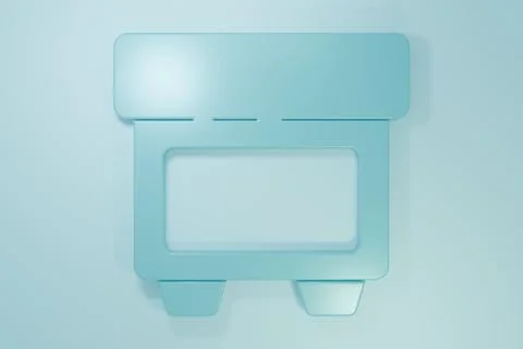 Blue Fuse of electrical protection component icon isolated on blue backgrou.. Stock Illustration