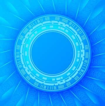 Blue futuristic  background. Stock Illustration