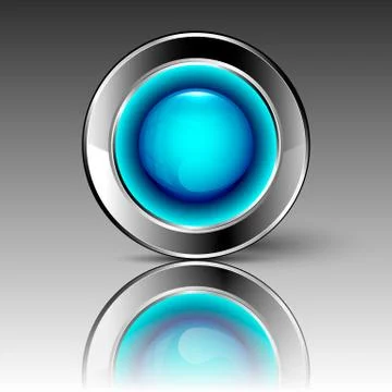 Blue futuristic circle Stock Illustration