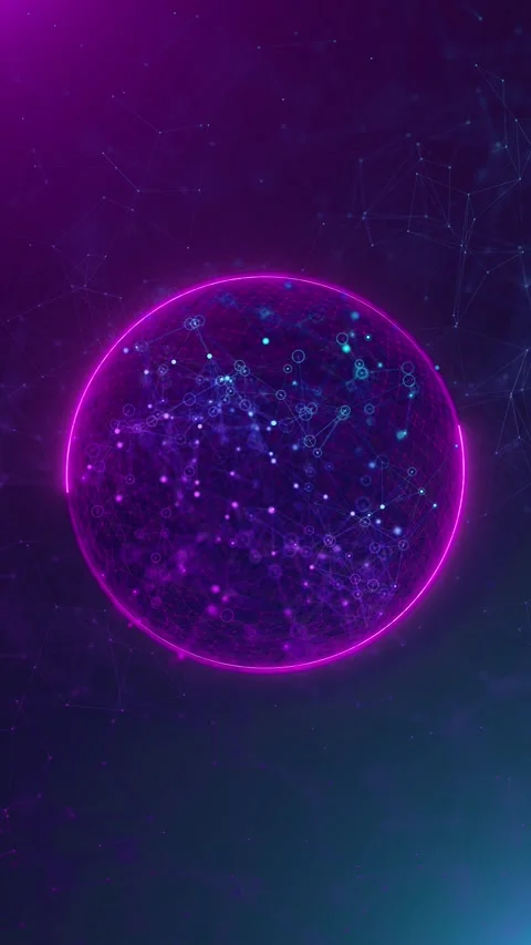 Blue Futuristic Circuit Network Data Interface Stock Footage 341369885