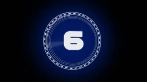 A blue futuristic countdown view Stock Footage 160829052