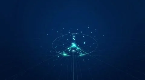 Blue futuristic data network motion background Stock Footage 331460116