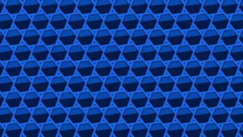Blue Futuristic Honeycomb Grid Background  A pattern of Stock Footage 342394786