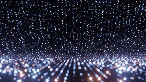 Blue futuristic stream. Digital data flow. Creative abstract background. Stock Footage 220319891