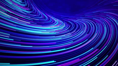 Blue futuristic stream. Digital data flow. Creative abstract background. Dynamic Stock Footage 250114573