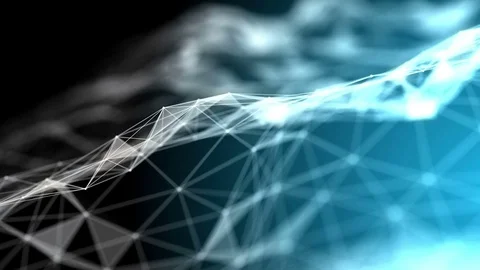Blue futuristic technology abstract background Video stock 84968097