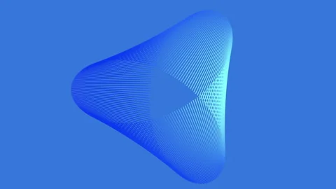 Blue futuristic triangles on gradient space 스톡 동영상 240286380