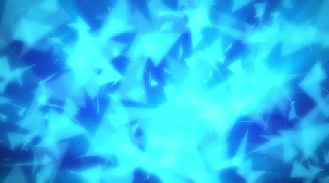 Blue Fuzzy Glowing Triangles Abstract Background Loop 2 Stock-Footage 45195375