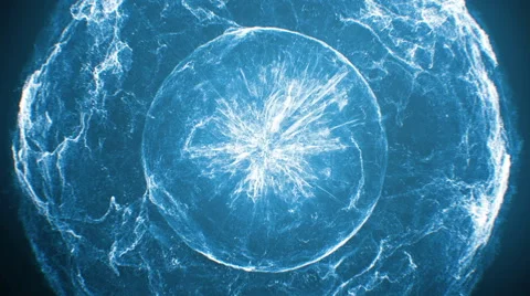 Blue galactic explosion 스톡 동영상 55031589