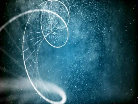 Blue galaxy DNA double helix, medical background Stock Footage 75864516