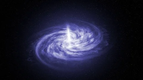 Blue Galaxy Stock Footage 81734781