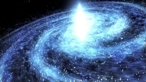 Blue Galaxy Stock Footage 85235621