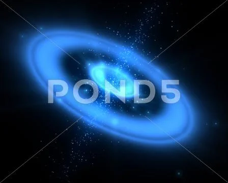 Blue galaxy Stock Illustration