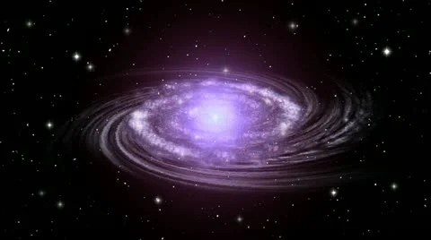 Blue Galaxy rotation Stockbeeldmateriaal 22376016