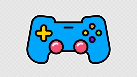 Blue game controller Stock Footage 333670781