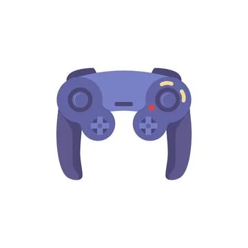 Blue game controller, play console, digital gadget for entertainment Stock Illustration