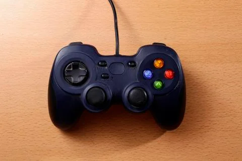 Blue gamepad 스톡 사진