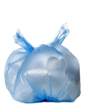 Blue garbage ba Stock Photos