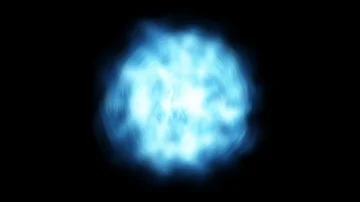 Blue gas undulates Stock Footage 85670347