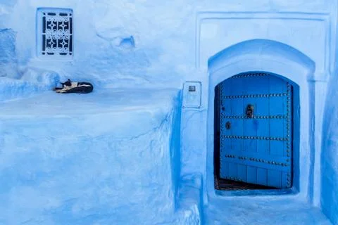 The blue gate Stock Photos