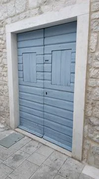 Blue gate Stock Photos