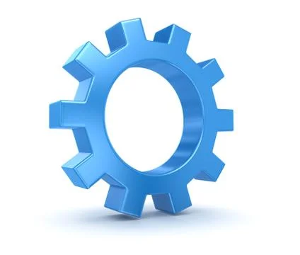 Blue gear 스톡 일러스트