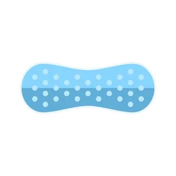 Blue gel cold pack for soothing eye relief Stock Illustration