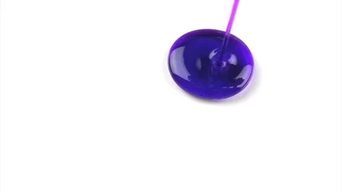 Blue Gel Drop Stock Footage 98679450