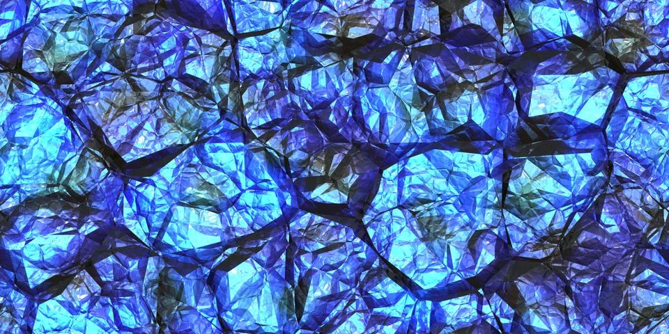 Blue gemstone seamless pattern. Shiny colors rock stone texture. Crystal gem  Stock Photos