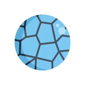 Blue gemstone showing crystalline structure on white background 스톡 일러스트
